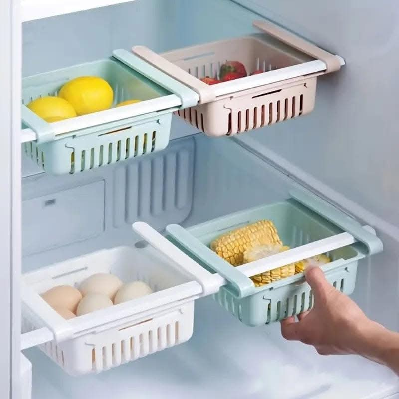 Adjustable Fridge Storage Basket (Single piece, 15 x 12cms) - HalfPe