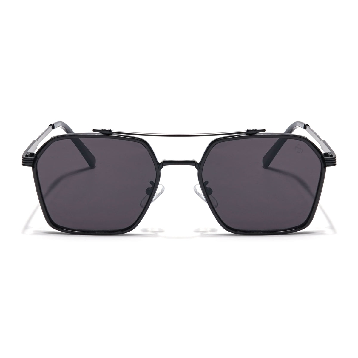 Eyejack Black Square Sunglasses for Men and Women - Style L846 - view 3