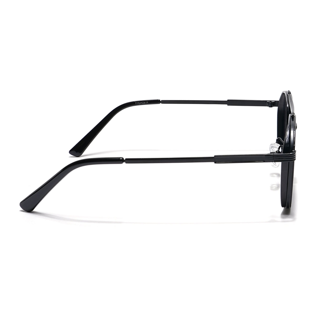Eyejack Black Square Sunglasses for Men and Women - Style L846 - view 6