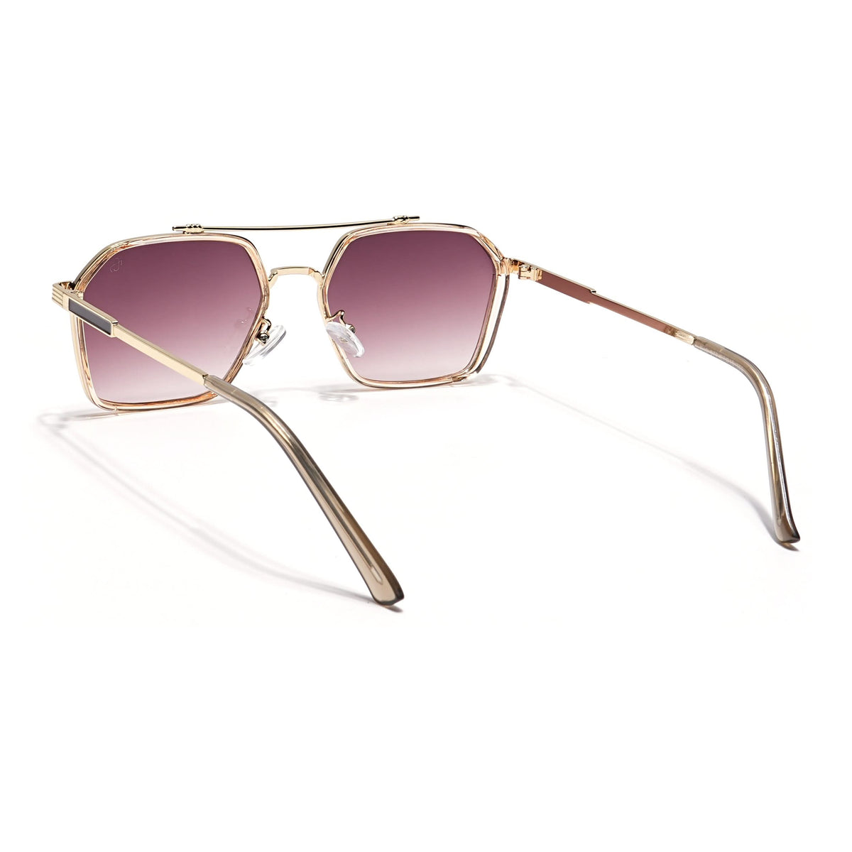 Eyejack Golden & Pink Square Sunglasses for Men and Women - view 6