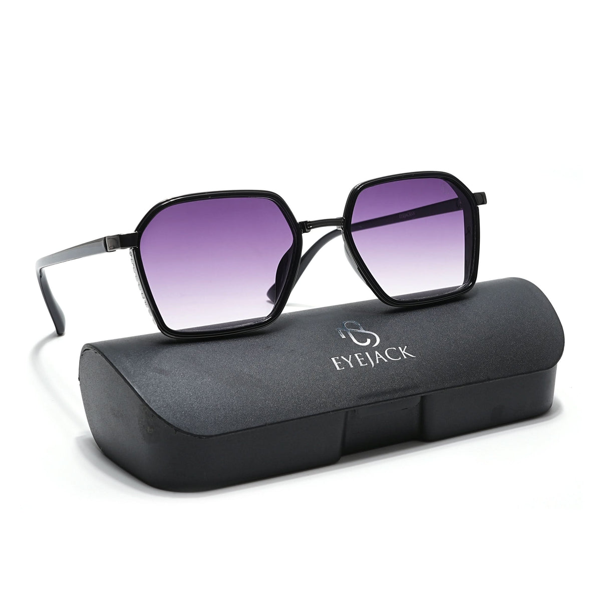 Eyejack Grey Square Sunglasses for Men and Women - Style L837 - view 8
