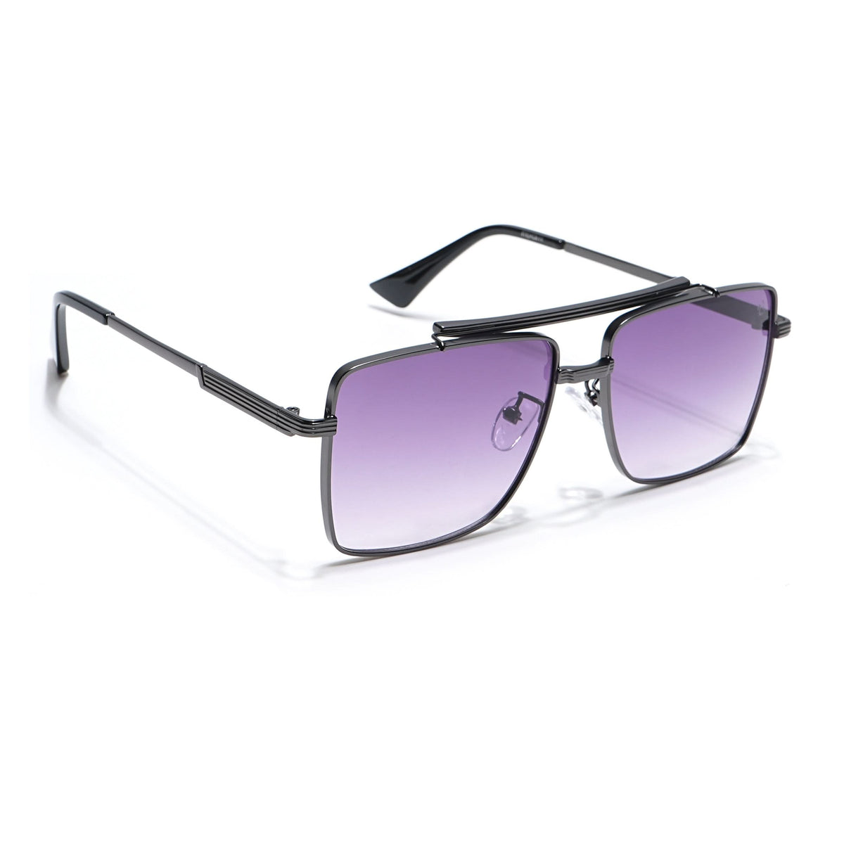 Eyejack Grey Square Sunglasses for Men and Women - Style L866 - view 2