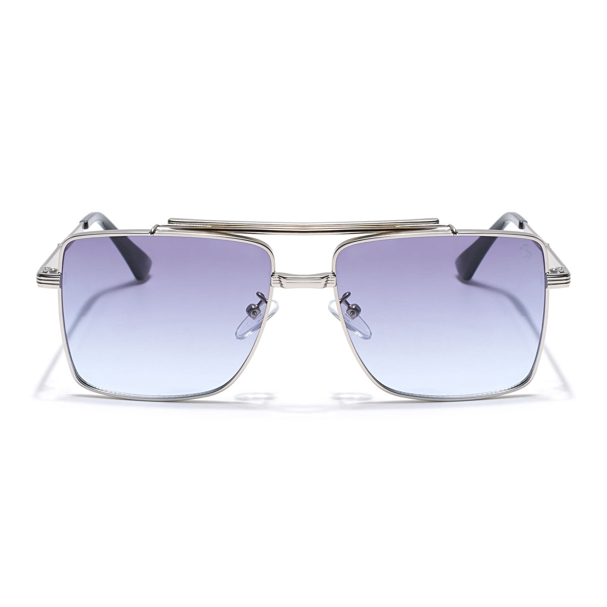 Eyejack Silver Square Sunglasses for Men and Women - view 4