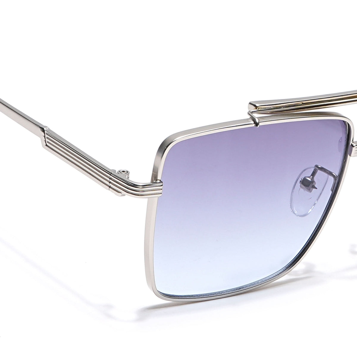 Eyejack Silver Square Sunglasses for Men and Women - view 5