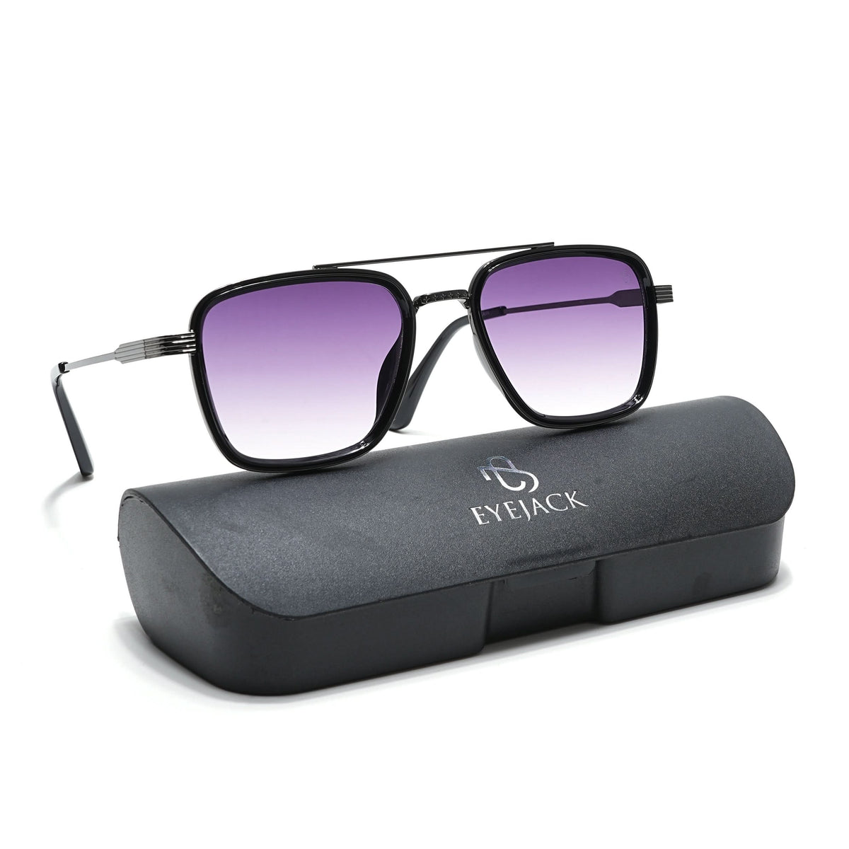 Eyejack Grey Square Sunglasses for Men and Women - Style L834 - view 8