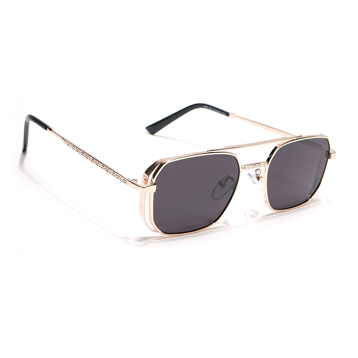 Eyejack Golden Square Sunglasses for Men and Women - view 2