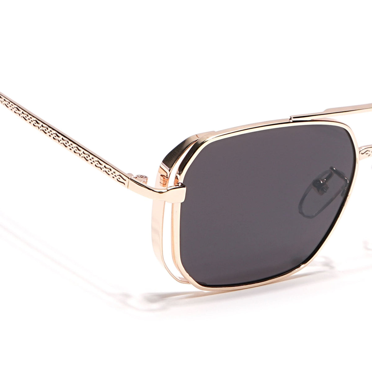 Eyejack Golden Square Sunglasses for Men and Women - view 5
