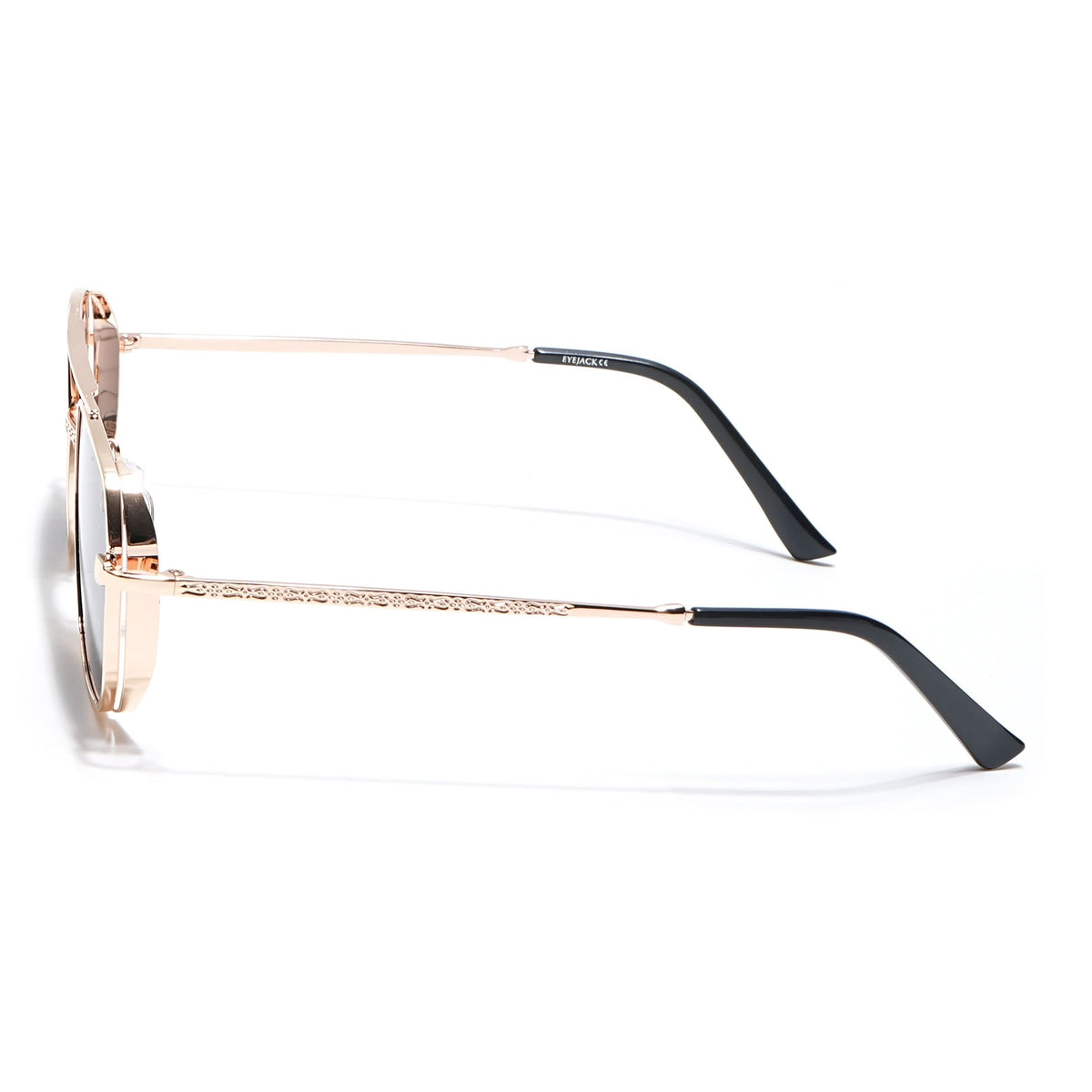 Eyejack Golden Square Sunglasses for Men and Women - view 7