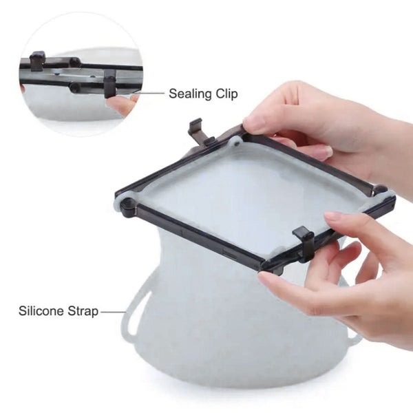 Reusable Silicone Food Storage Bags – 3 Pc Set, Leakproof & BPA-Free, Microwave & Dishwasher Safe
