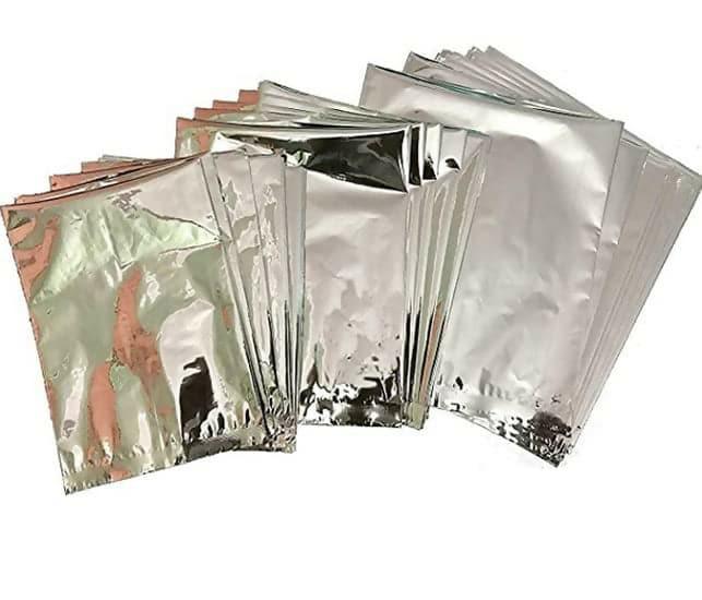 Silver Foil Pouches For Food Packing - 7 x 9 (1 Kg) - HalfPe