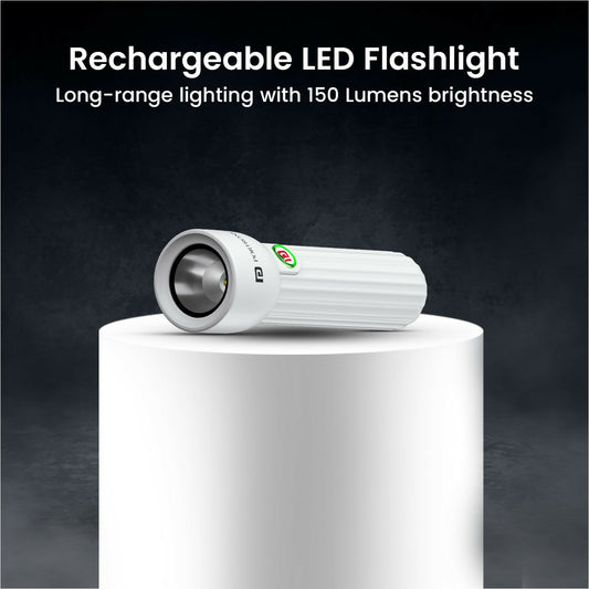 Portronics Eco Glow Mini 2-Level Brightness | 150 Lumens Brightness| 800 mAh Battery | SOS Light Mode