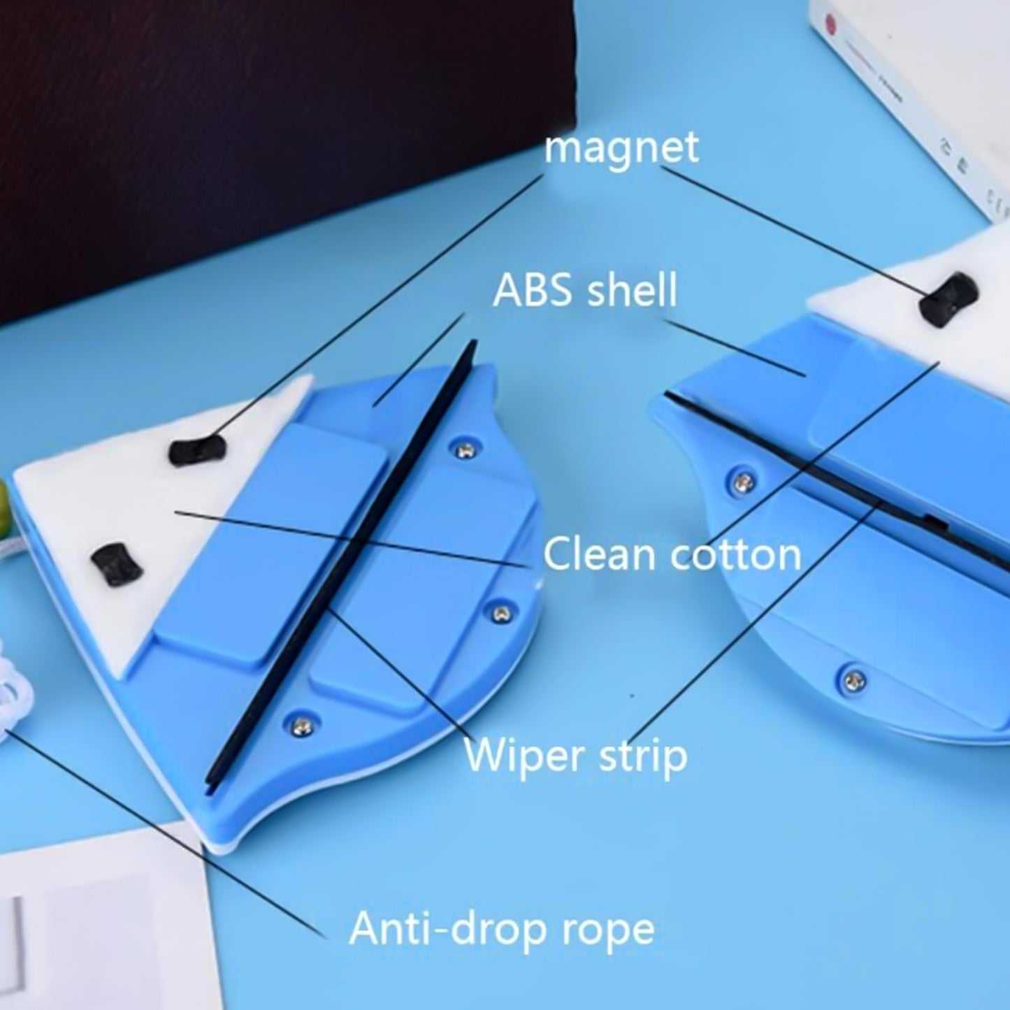 Double Face Glass Cleaner Window Squeegee Magnetic Window Washing Equipment