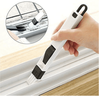 2 in 1 Multi-Function Plastic Dust Cleaning Brush for Window Frame, Sliding Window Track - HalfPe