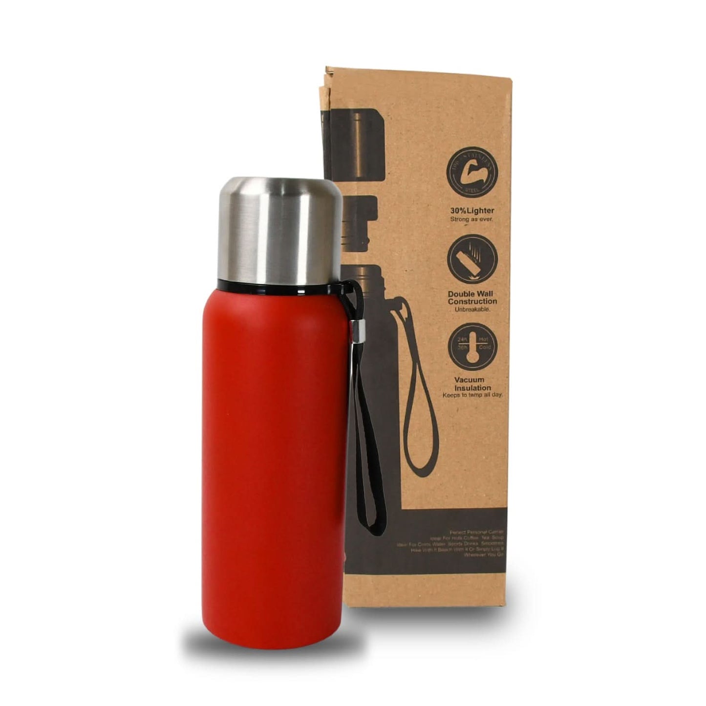 Stainless Steel Thermos Bottle – Leak & Rust Proof (600-1000ml)