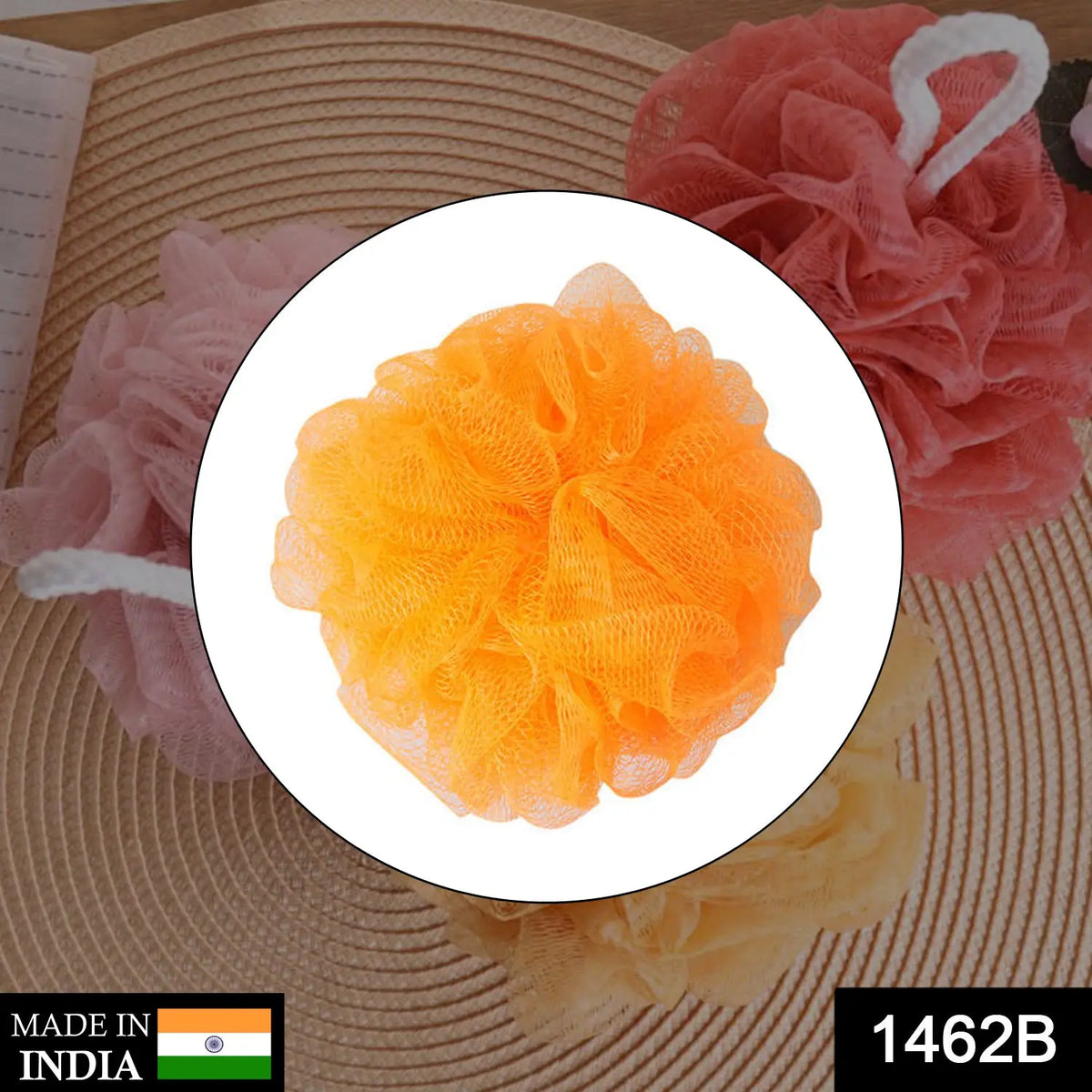 Bath Sponge Round Loofah And Back Scrubber For Men And Women HP DD