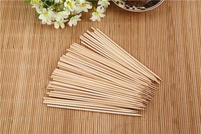 Natural Bamboo Wooden Skewersbbq Sticks For Barbeque And Grilling