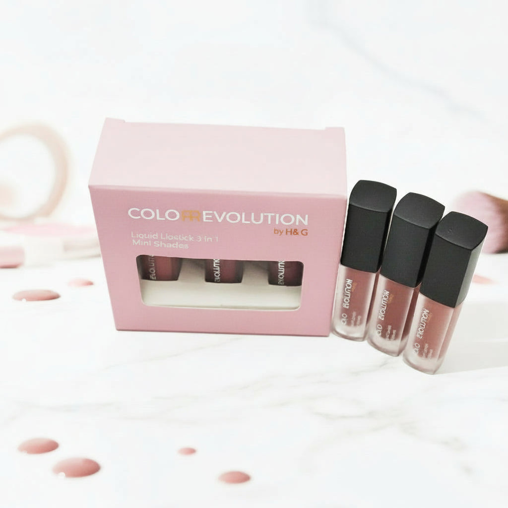 Color Revolution 3 in 1 mini liquid lipstick - Mauves - Shade of love