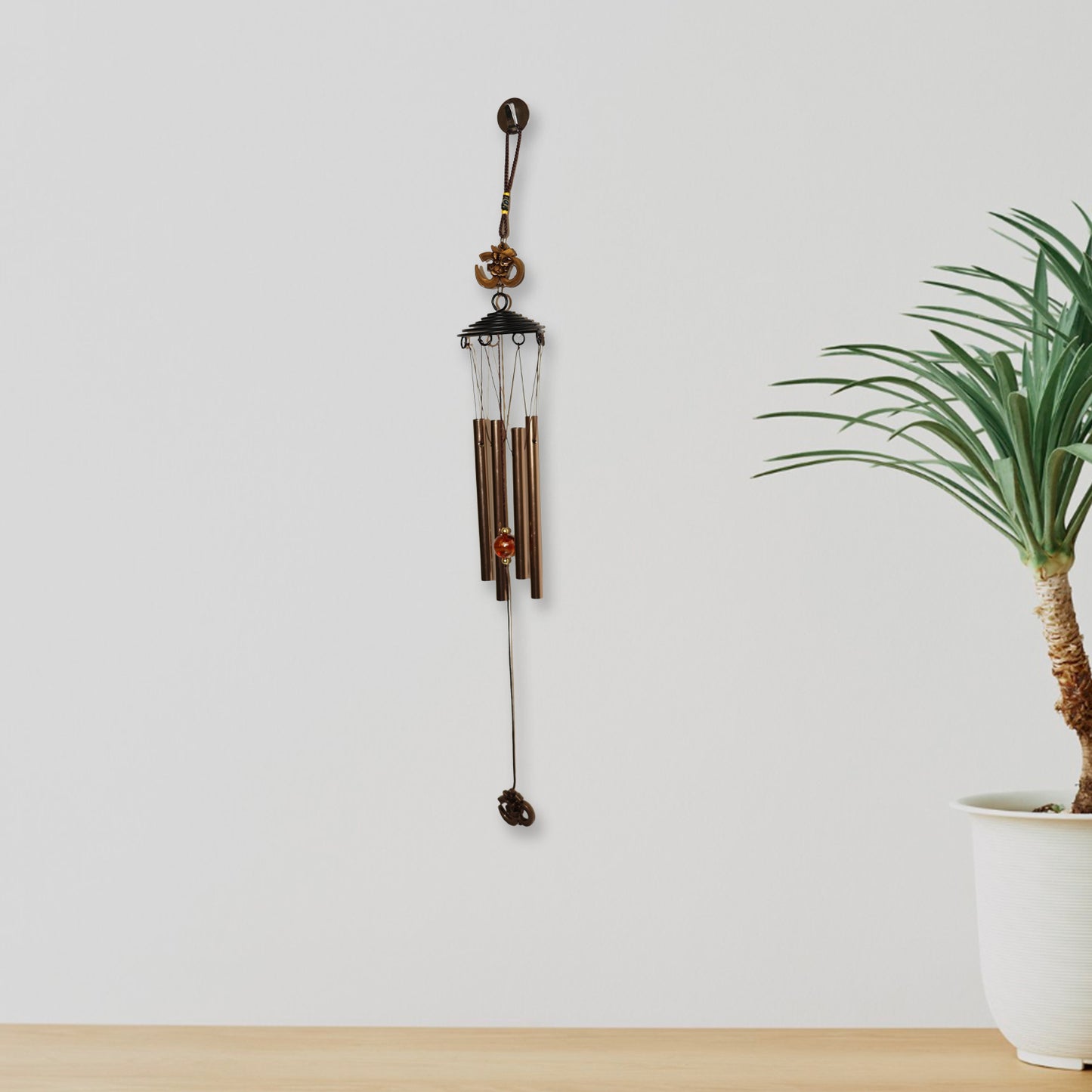 Metal Wind Chime With Om Symbol (1 Pc)