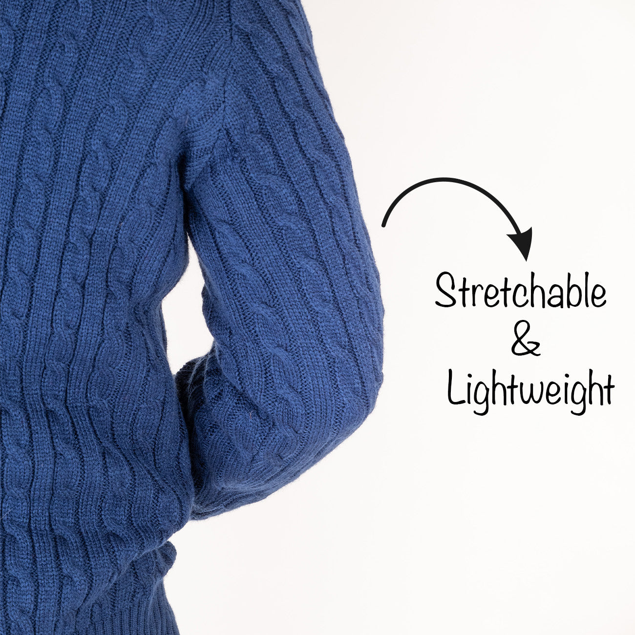 HUFT Twinning Classic Sweater for Humans - Lazuli Blue - Heads Up For Tails