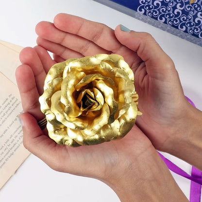 Gold Plated Artificial Rose – Luxury Gift with Premium Box