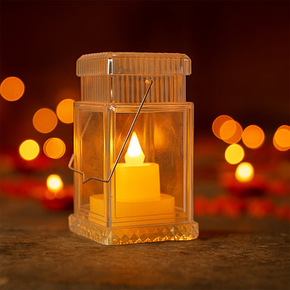 Led Flameless Lantern Style Decorative Candles (4 Pc)