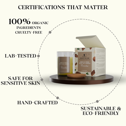 Melt & Pour Aromatherapy Body Oil Candle – Cocoliss (Chocolate & Vanilla) | Luxurious Massage & Moisturising Candle by Amantya Care Amantya Care