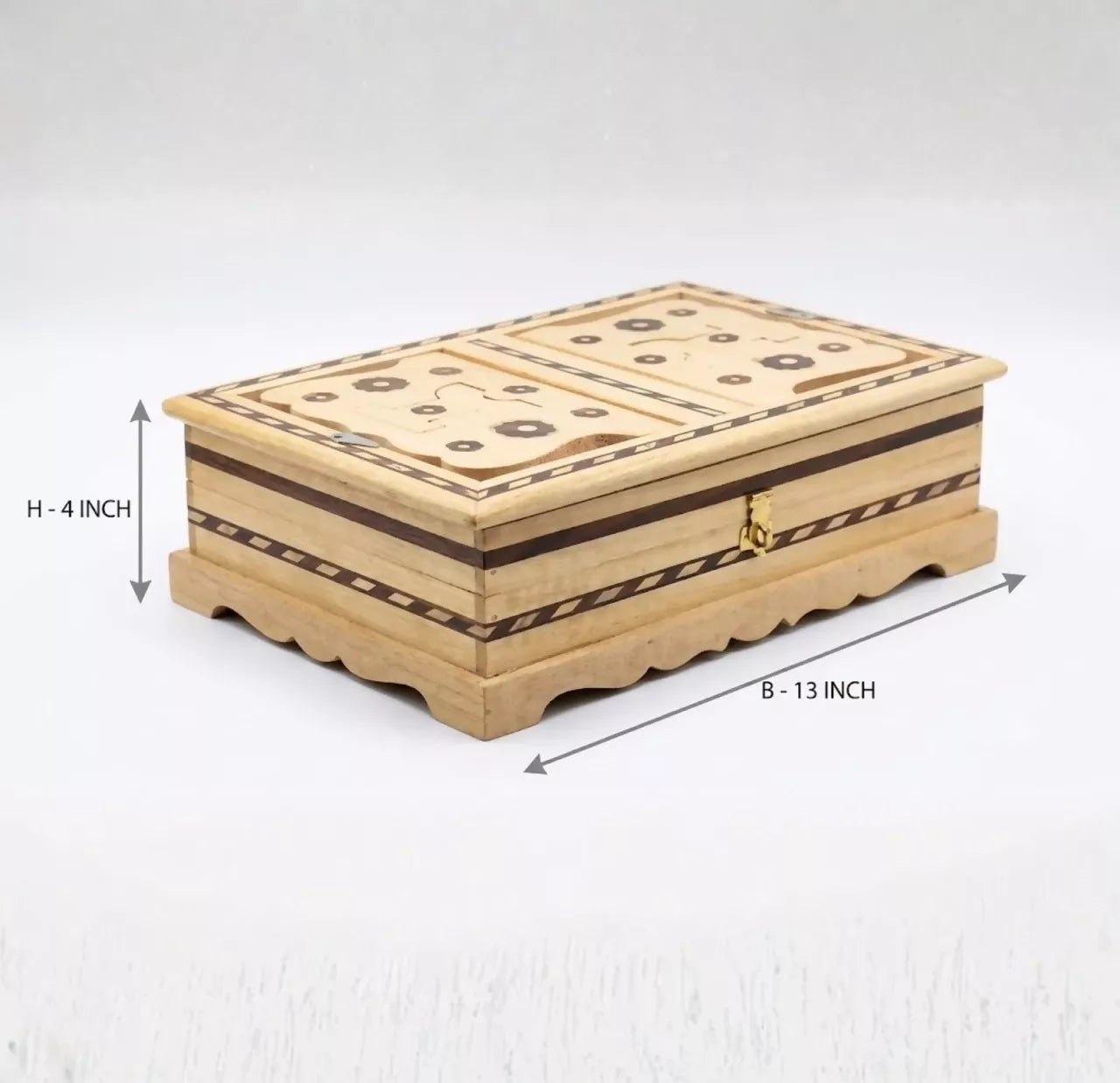 Santarms Wooden Holy Stand Box – Religious Scripture Stand for Quran, Ramayan, Bible, Gita & Guru Granth Sahib