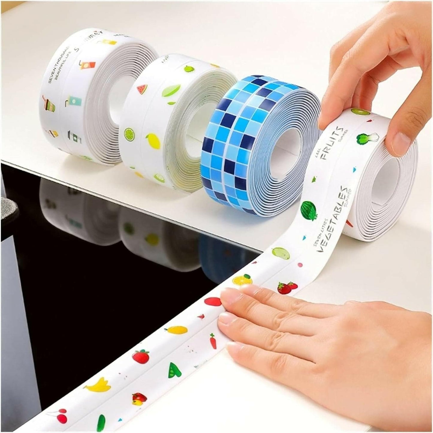 Kitchen Sink Platform Sticker Bathroom Corner Tape (Size: 2 Meters, Single Price) - HalfPe