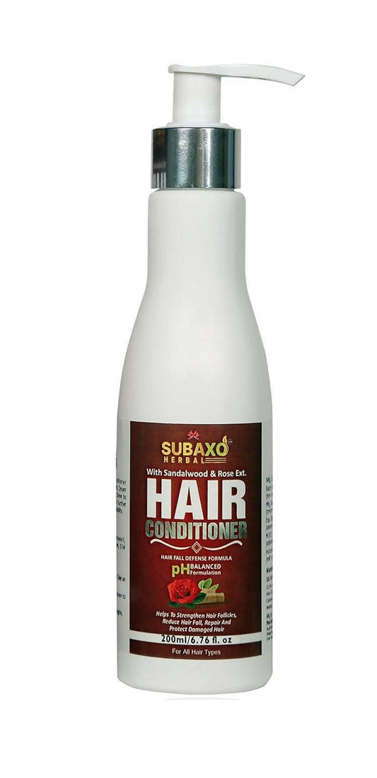 SUBAXO Herbal Hair Conditioner Reduce Hair Fall Protect Hair Damage Silkier & Strong Hair | (200 ml) - HalfPe