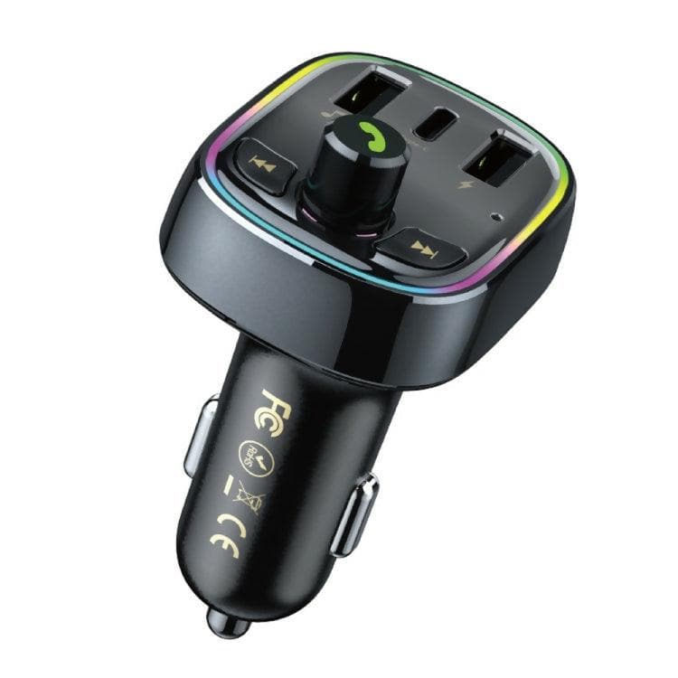 Wk-WP-C39 MP3 Bluetooth PD Car Charger-Black - HalfPe