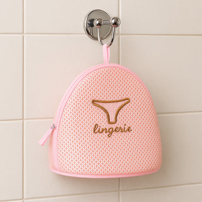 Lingerie Wash Bag  Dome-shaped Protective Mesh Laundry Pouch With Zip Closure (1 Pc)