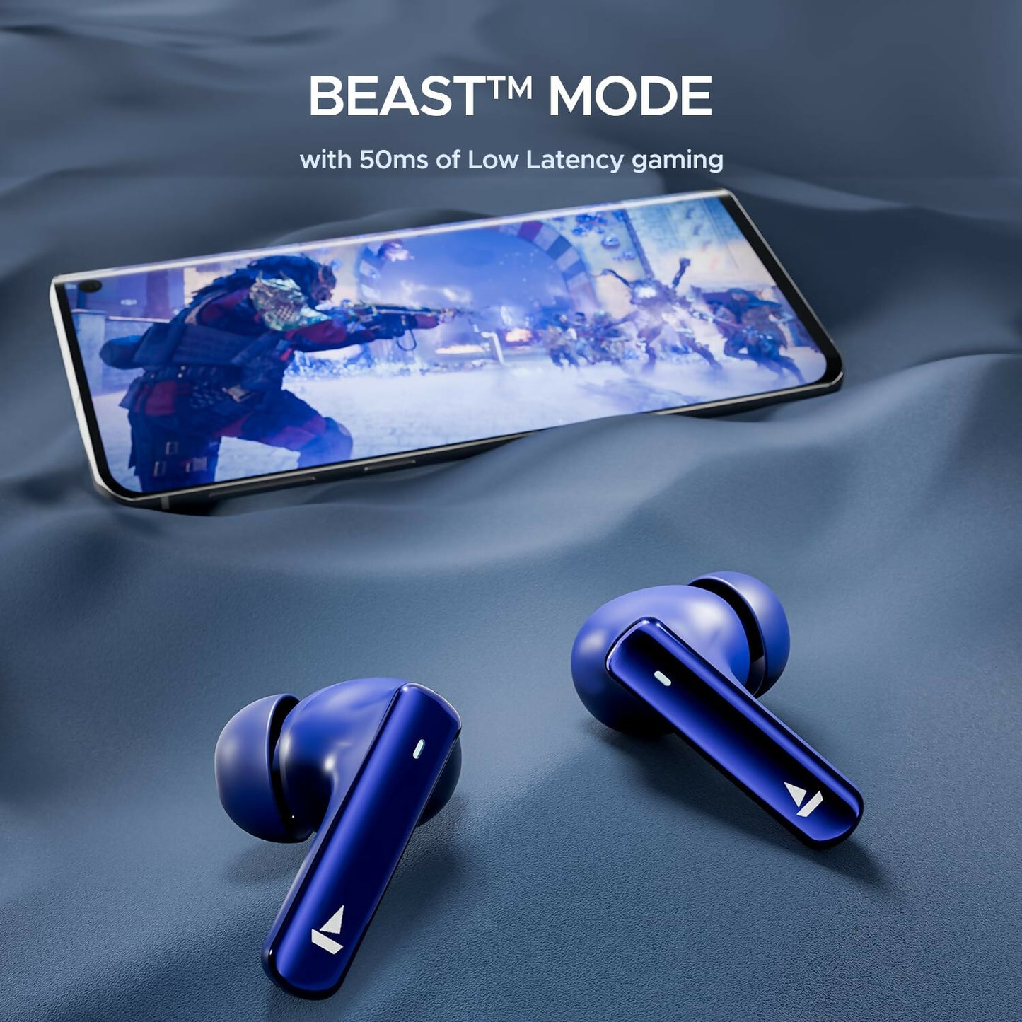 Boat Airdopes Plus 318 with  Bluetooth &  TWS Ear Buds Wireless Earphones with mic (Starry Blue)