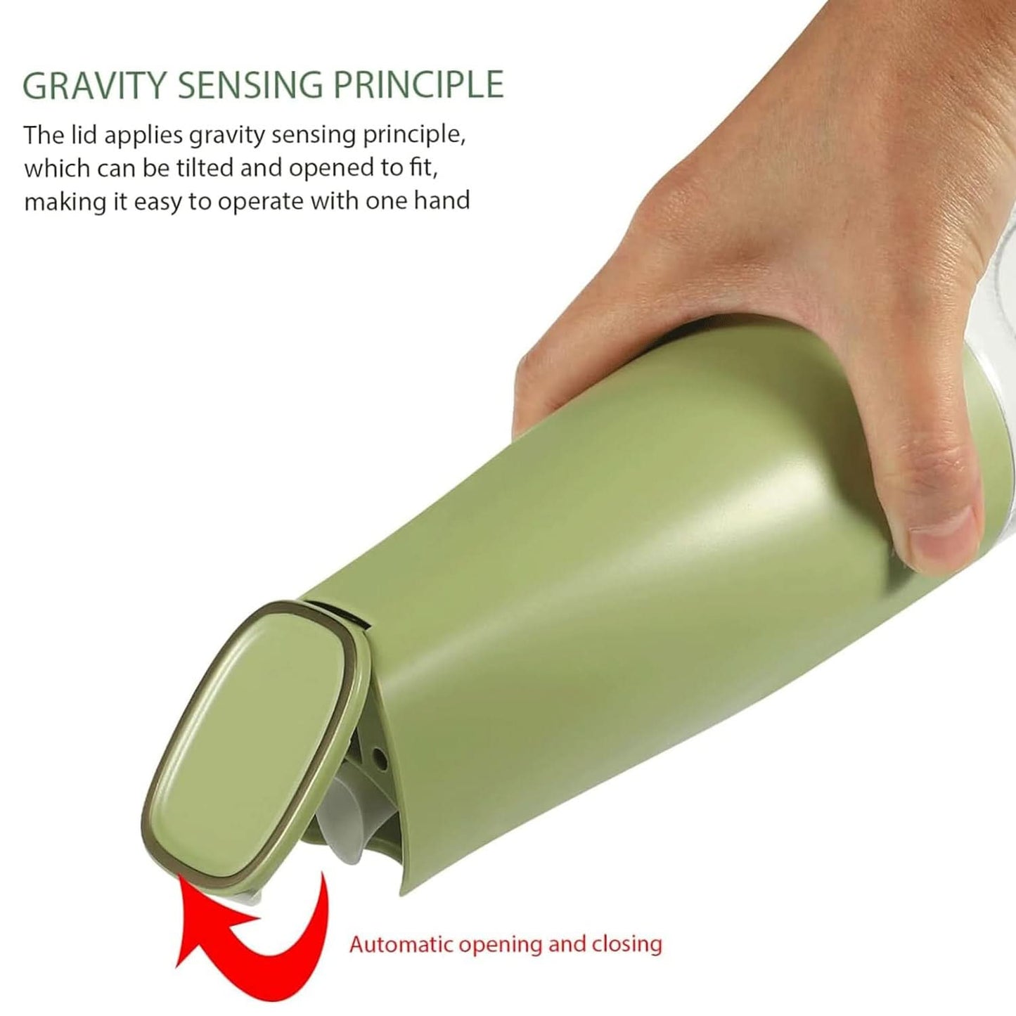 500ml Glass Oil Dispenser Bottle with Auto Lid – For Cooking, Grilling & Frying.