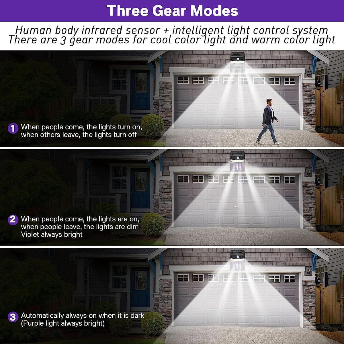 Bug Zapper Outdoor 2 In 1 Solar Mosquito Zapper Lamps (1 Pc) HP DD