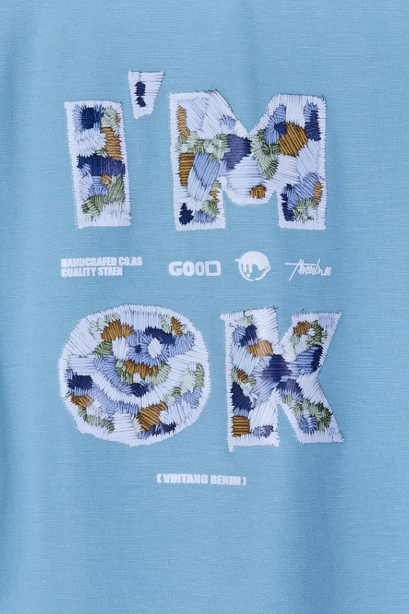 Tencel Printed T-Shirt for Boys - Light Blue - View 4
