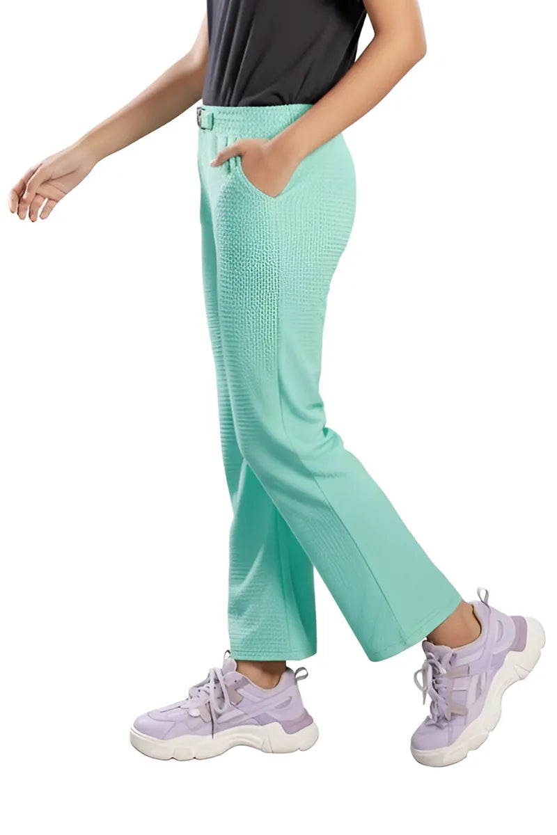 Boot Cut Pant for Girls - Green - View 6