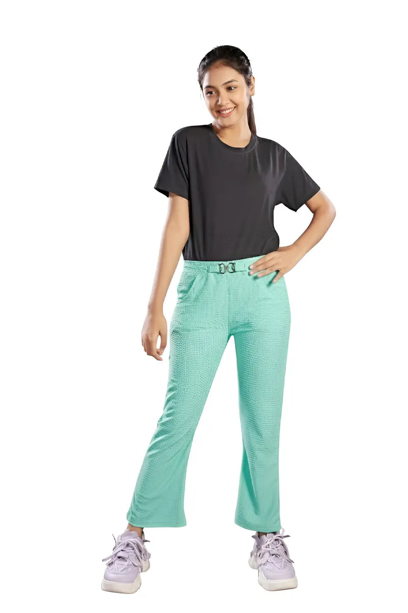 Boot Cut Pant for Girls - Green - View 8