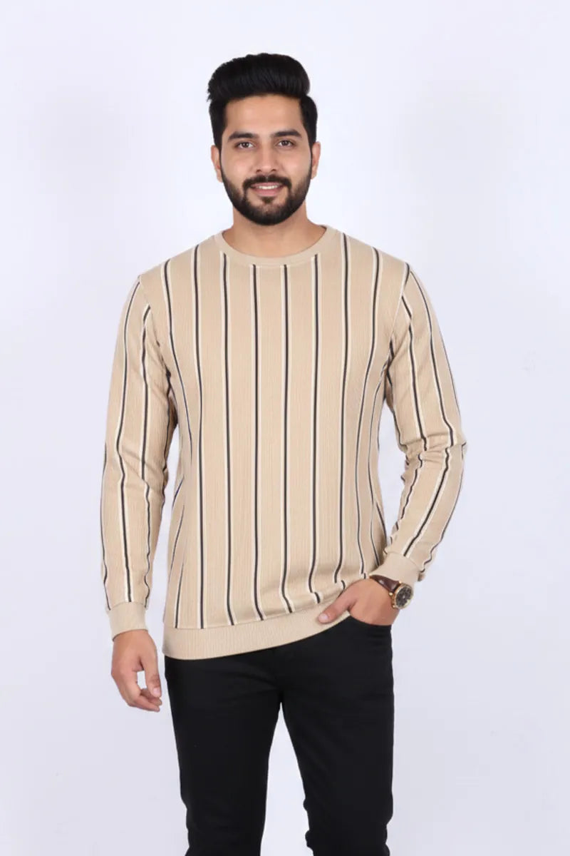 Men's Cotton Blend Round Neck Casual Sweatshirts