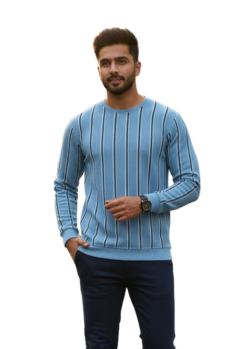 Men's Cotton Blend Round Neck Casual Sweatshirts