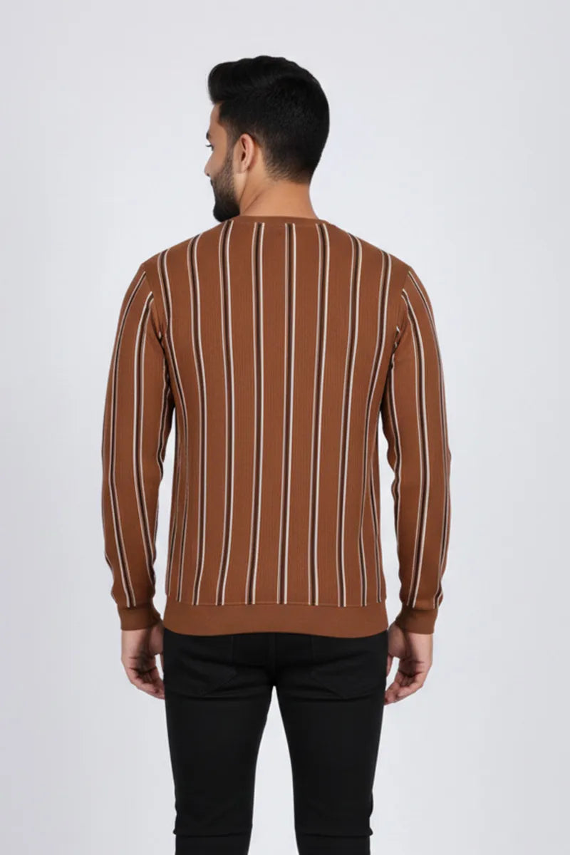 Men's Cotton Blend Round Neck Casual Sweatshirts