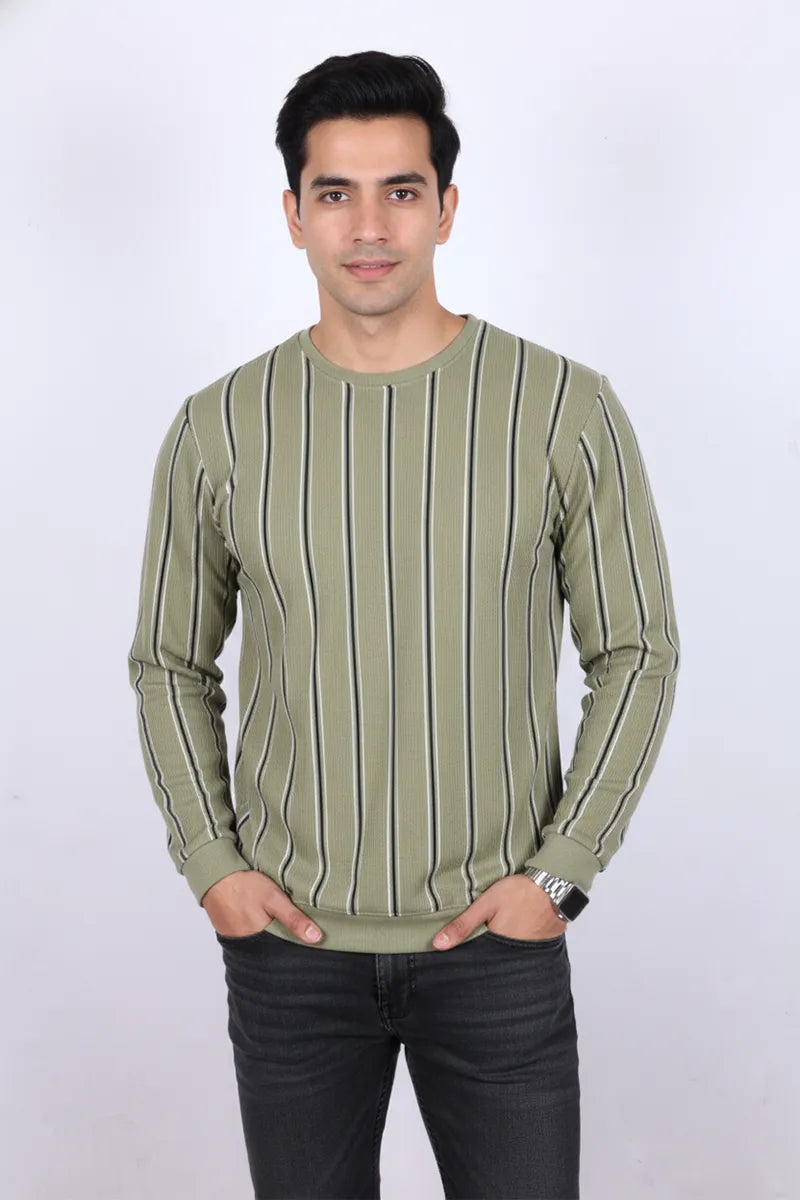 Men's Cotton Blend Round Neck Casual Sweatshirts