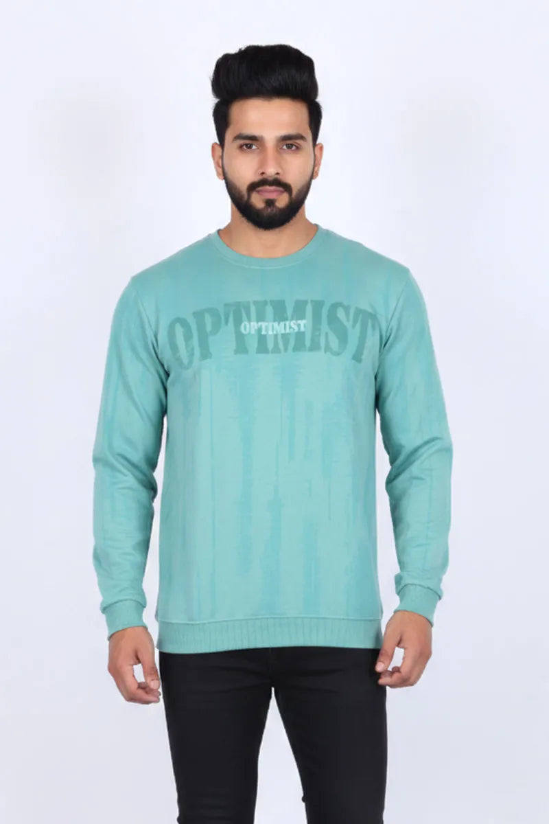 Men's Cotton Blend Self Design Casual Sweatshirts - Purple Haze (Style CLMTS25)