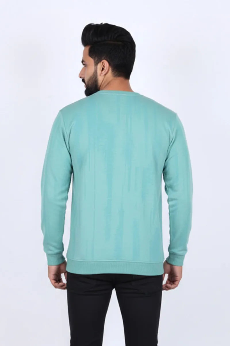 Men's Cotton Blend Self Design Casual Sweatshirts - Purple Haze (Style CLMTS25)