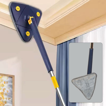 Push-Pull Triangle Mop Stainless Steel Handle, Floor & Window Use
