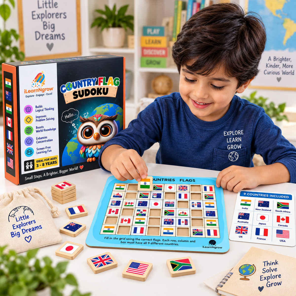 ilearnngrow Countries Flag Sudoku