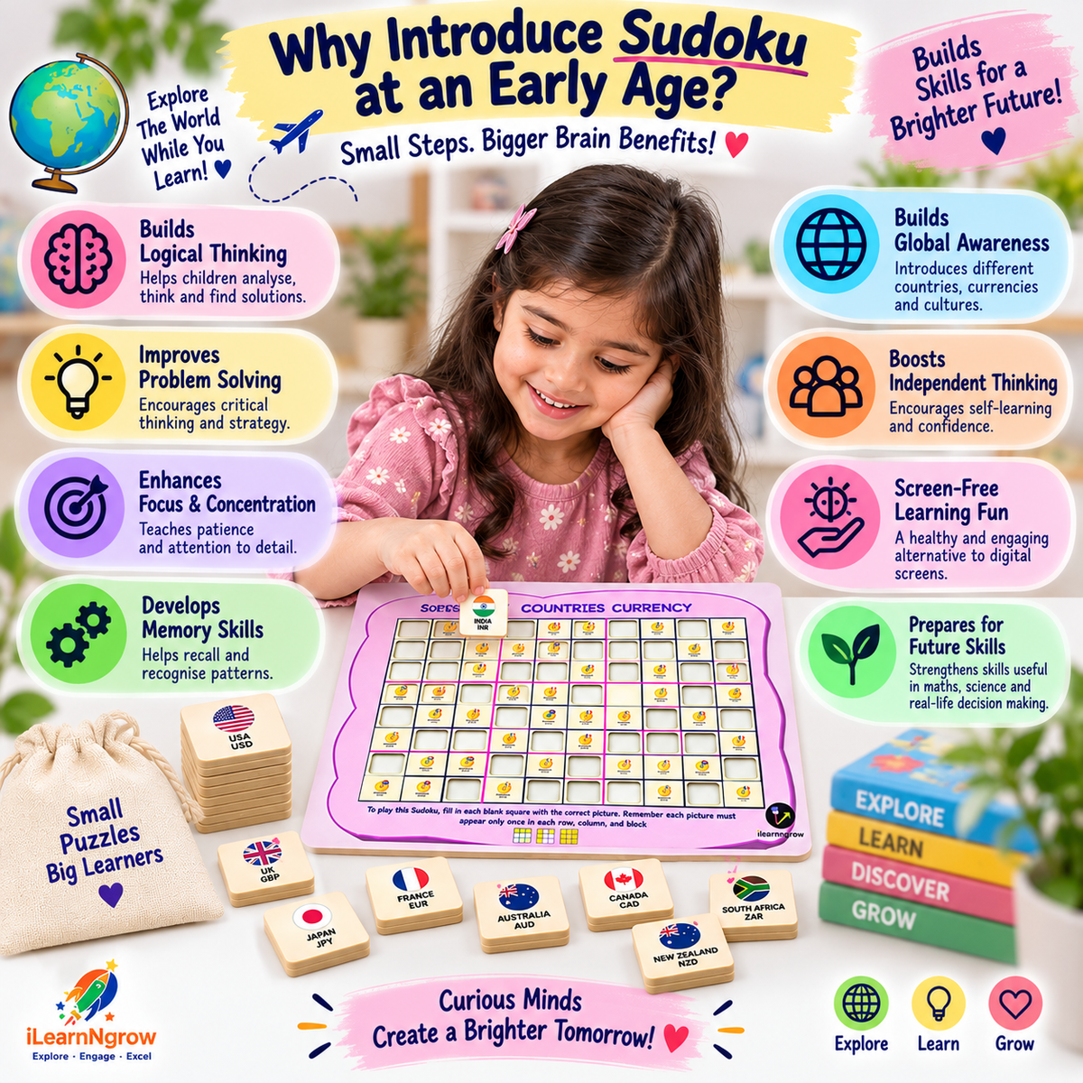 ilearnngrow Countries Currency Sudoku