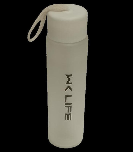 WK-Glass Bottle White Cap (400ml) - HalfPe