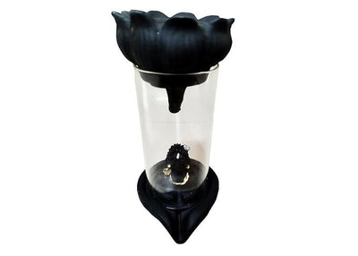 Divine Lord Shiva Black Idol with Golden Accents – Spiritual Home Decor & Pooja Item
