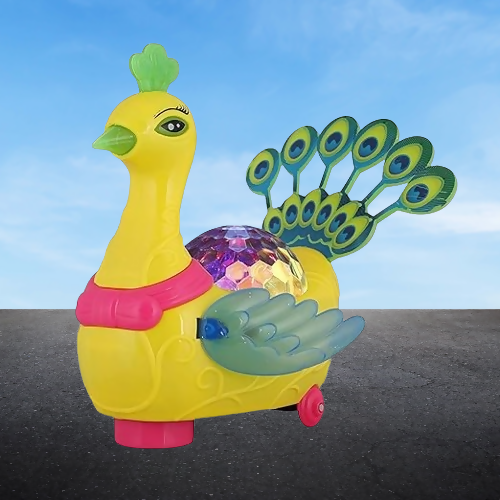 Peacock Toy for Babies: Dancing Music, Rotating 360 Degrees, and Colorful Lights