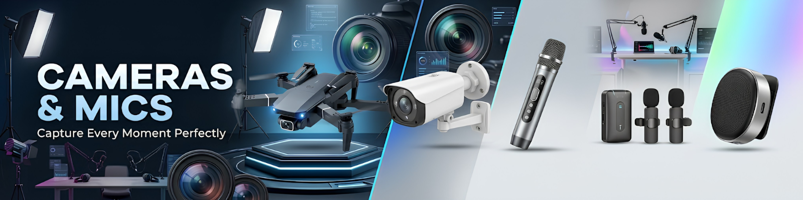Cameras and mics